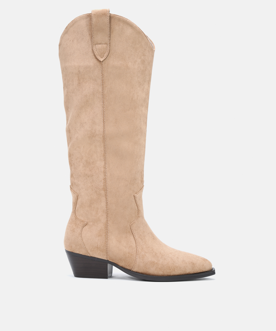 Botas cowboy tacón caña alta